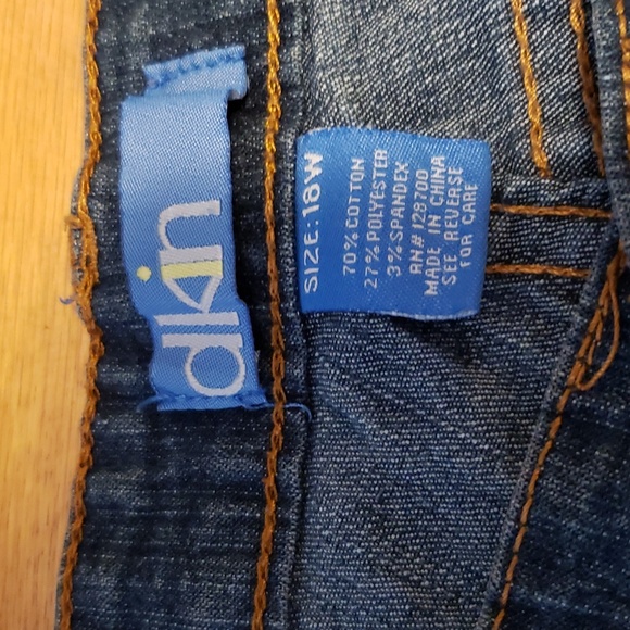 dkin blue flower rhinestone jeans - Picture 5 of 5